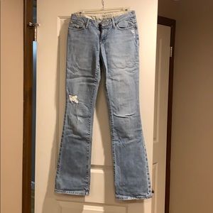Joe’s Honey light blue distress jeans. Size 26